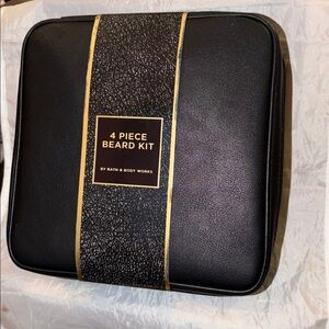 Bath Body Works 4 Pc Beard Kit with Zip Case NEW